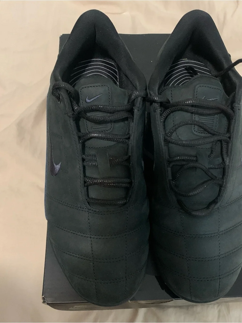 Nike Black Women S Total 90 Shox Magia Sneakers / Anthracite